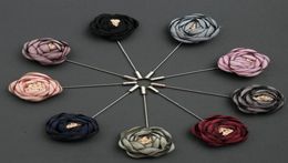 Bloemen broches Corsages Pins for Men and Women Highgrade Fabric Edition Dress 9 Color Cloth Gift Cardigan Broches4705598