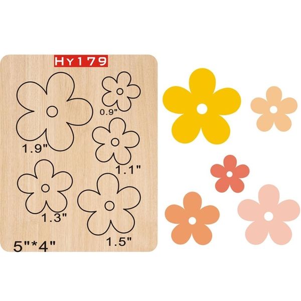 matrices de découpe de fleurs matrices en bois découpées Convient aux machines de découpe courantes sur le marché 210702