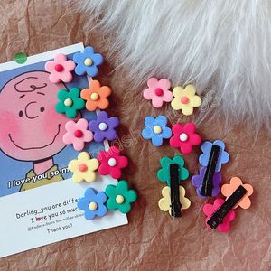 Bloemen haarclip meisje schattig haarbanden haaraccessoires handgemaakte acrylhoofden haarspelden cartoon haarspeld hoofdtooi cadeau