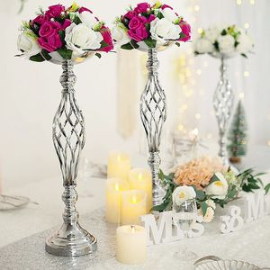 Bloemen metalen kaarsenhouders bruiloft metalen bloem rack bloemen rack bloemen vazen ​​kandelaar tafel stand thuis feestje decor