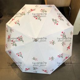 Bloemen stabiele paraplu's hipster automatische vouwing luxe paraplu's topkwaliteit outdoor reis ontwerper multifunctionele zon paraplu's