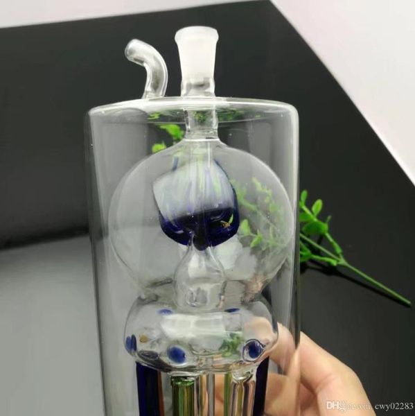 Flores debajo de la botella de agua de vidrio con filtro de pulpo Accesorios de Bongs de vidrio al por mayor, Fumar en pipa de agua de vidrio, Envío gratis