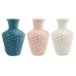 Fleurs vases nordic plastique vase décoration maison panier de fleurs de maison s