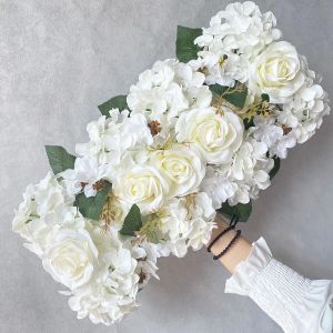 Mur de fleurs en arc de mariage, aménagement de scène, fenêtre, Studio Photo, photographie, chemin de fleurs, bricolage, décor de fête à domicile