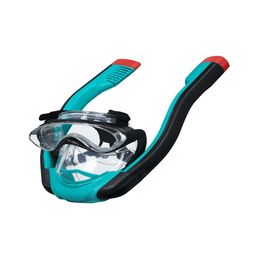 Flowtech volgelaats snorkelmasker L XL, groenblauw