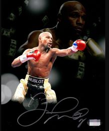 Floyd Mayweather Jr. gesigneerde ondertekende ondertekende auto -verzamelbare memorabilia fotoafbeelding