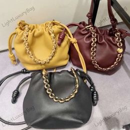 Flsmenco portemonnee luxe ontwerper geplooide tofu tas innovatieve donutketen hoog lederen schapenvacht crossbody tas magnetische gesp open en gesloten