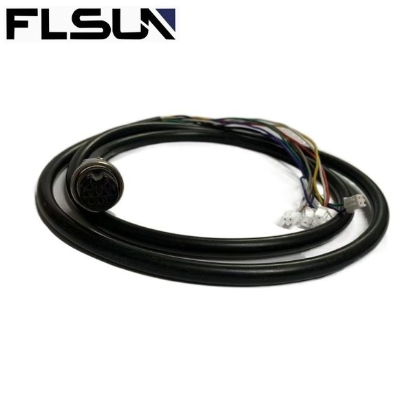 FLSUN-Pieza de impresora 3D SR/Q5/QQ-S PRO/Super Racer Effector, Cable de extensión Hotend, reemplazo de línea de conexión de placa base