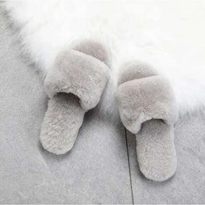 Fluff Women Sandales Chaussures Gris Grin Pink Pink Womens Softs Slide Slipper Keep Warm Slippers Chaussures Taille 36-40 13 AEC2 S S