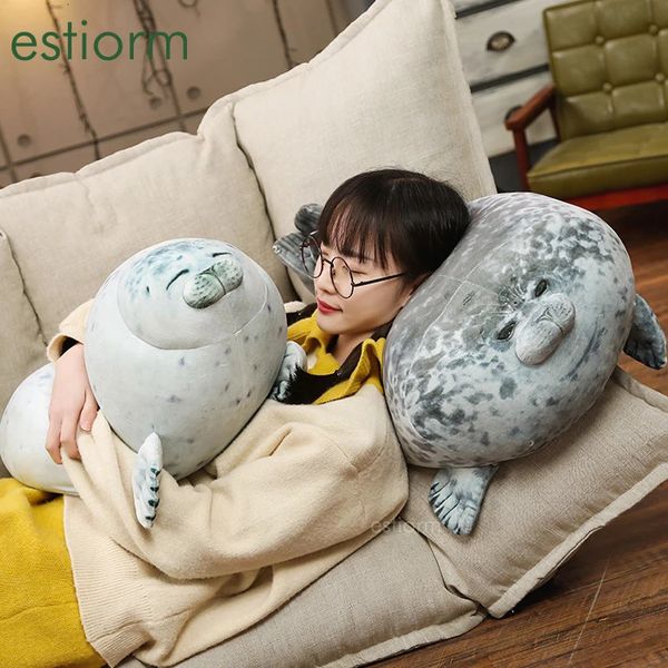 Oreiller moelleux de phoque potelé - Cadeau de jouet animal en coton farci pour enfants/fille/amipetit/grand oreiller mignon en peluche oreiller câlin 240118