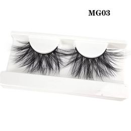 27mm vison cheveux moelleux cils 5D multi-niveaux cils en gros une paire paquet 3D faux cils naturel long stéréo