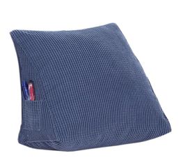 Fluffy Firm Down Alternative rempli de coussin de coin triangle rempli pour le dossier de lit en lice de lit en lice de lit de lit en velours de 1 couleur solide4434938