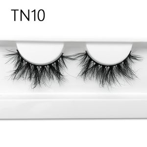 Cils de vison moelleux 5D cils courts yeux faux cils doux naturel épais désordonné beauté outils de maquillage 10 Styles prix usine