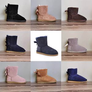 Fluffy slides Australië Boots Designer laarzen Sneakers enkel Korte Winterschoenen Triple Black Chestnut Purple Pink Gray Gray Classic Dames Ladies Girls 36-41