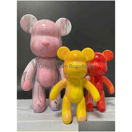 Fluid Bear Set Handgemaakte Diy Iti Standbeeld Handwerk Schilderij Pop Gewelddadige Scpture Home Decor Ouder-kind Speelgoed Cadeau T220730 Drop Delivery Dhenn