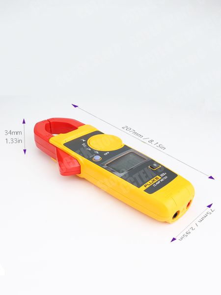 Fluke 302+ AC DC Corriente amperométrica Medidor de la abrazadera Amperio Amperio Amperio de ampersión Profesional Prueba digital Digital Clamps 302 más