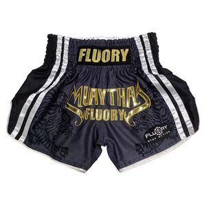 FLUOLY MTSF98 MMA Fighting Muay Thai Shorts Boxeo Training Training Sports High Quality Kick Boxing Fitness Athletic Pants For Kid 240402