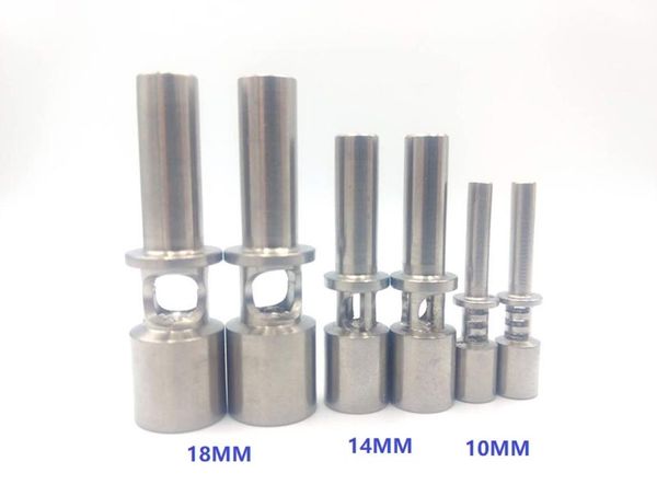 Agujeros de aireación para uñas de titanio Flux, 10mm, 14mm, 18mm, junta macho GR2, herramientas manuales para uñas sin cúpula de titanio, Dab Rig5584668