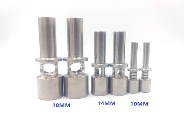 Agujeros de aire para uñas de titanio Flux, 10 mm, 14 mm, 18 mm, junta macho GR2, herramientas de mano para uñas sin domo de titanio, Dab Rig4346178