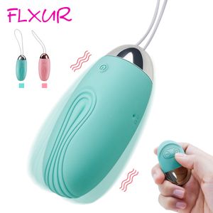 Flxur krachtige vibrator ei vibrerend slipje draadloos afstandsbediening siliconen clit vagina stimulator volwassen sexy speelgoed voor vrouwen