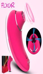 FLXUR Sucker Vibrateur Mamelon Sucer Vibrant Fellation Stimulateur de Clitoris Érotique Silicone Adulte Jouets Sexuels pour femmes Masturbateur Y21866428