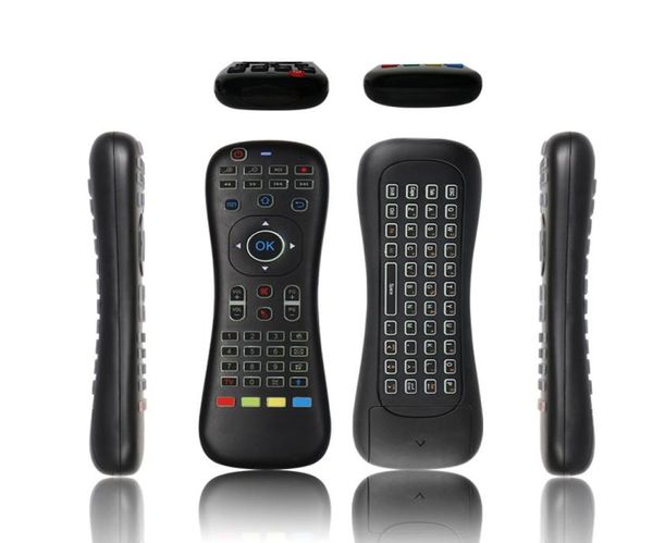 Fly Air Mouse 24G control de voz teclado inalámbrico ratón TK628 con juego de detección giroscópica para Android TV Box Media Player mini PC proj1818294