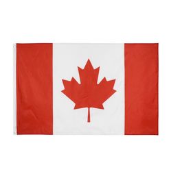 Fly Breeze 3x5FT 2X3FT 90X160CM 60X90CM Voet Canada Vlag Header Dubbel Gestikt Canadese Nationale Vlaggen Banner Gebruikt Voor Festival H1351226