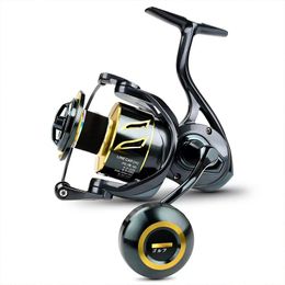 Vliegvissen Reels2 20 Tiaz Stella Zoutwater Spinning Reel SW 6000 91BB 27KG Max Drag Metalen Handvat Zoutwater visgerei 230922