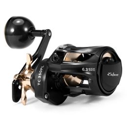 Moulinet de pêche à la mouche 2 moulinet Baitcasting en Fiber de carbone 91BB haute vitesse 63 1 rapport de vitesse système de freinage magnétique Baitcaster pour main gauche 230825