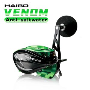 Moulinet de pêche à la mouche HAIBO VENOM Anti-eau salée, plaque de fer en haute mer, Baitcasting 8 1BB, roue de chute d'eau, traînée maximale de 12KG 230909