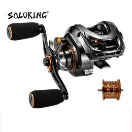 Vliegvissen Reels2 koning 2023 GKA200 Pro Baitcasting Reel Rollen 9KG Drag Power 61 BB Clicker Sound Baitcaster 230904