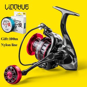 Fly Fishing Reels2 LINNHUE moulinet de pêche 1000-7000 métal EVA Grip moulinet de pêche à la carpe eau salée moulinet d'eau douce accessoires de pêche Pesca 230927