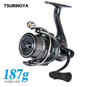 Carretes de pesca con mosca2 TSURINOYA 187g Carrete de pesca giratorio ultraligero RANGER 2000S 2500S 3000S Carrete poco profundo Fundición larga Pesca en el mar Lucio Rueda de lubina 230830