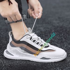 Fly Weven Luchtkussen Loopschoenen voor Heren Outdoor Sport Trainer Lace Up Heren Sportschoenen Mode Wandelschoenen Big Size 46 L23