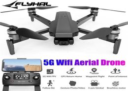 FLYHAL FX1 EIS 5G WIFI FPV avec cardan sans noyau 3 axes Zoom 50x caméra 4K 28 minutes de temps de vol GPS RC Drone quadrirotor RTF jouet 220423299757