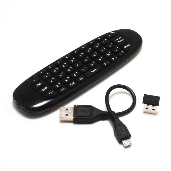 Flying Air Mouse C120 2.4g clavier QWERTY sans fil télécommande contrôleur de jeu pour Android TV Box Mini PC 6 Gyroscope Q3