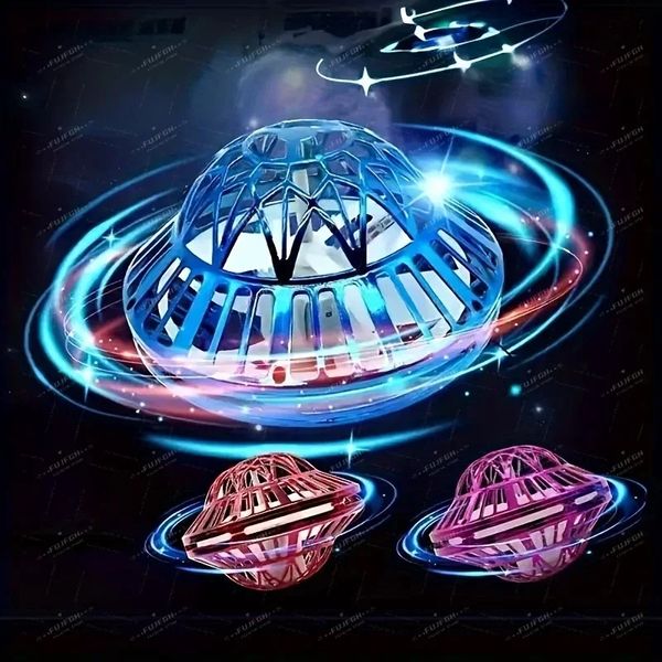 Bola voladora Boomerang Fly Toy Magic con luces LED Drone Hover Ball liberación de estrés Flying Spinner Fidget juguetes niños regalos familiares