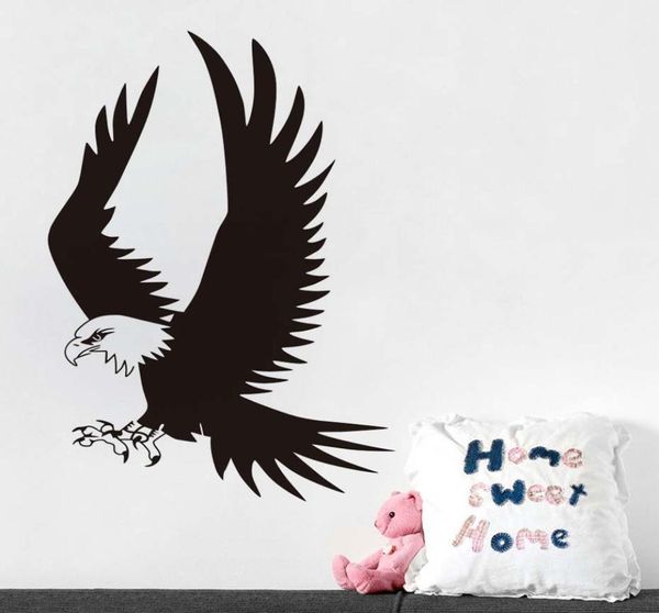 Flying Eagle Wall Autocollants pour le salon Birds Animal Animal ART ART ART DÉCSEMBLES PAPELLES POUR Stickers Home Decoration Accessoires8038544