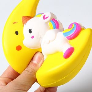 Poney Licorne Volant/Frites/Banane/Panda/Chat de Bande Dessinée/Pop-Corn/Beignets Squishy Rising Lent Parfumé Drôle Anti-Stress Cadeau Jouets