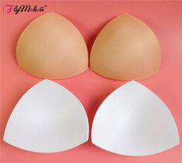 Flymokoii 10 paires de femmes intime accessoires Triangle Sponge Bikini MAINEMENT MAISON PUST PUSTUR UP PADDING AMHANCEURS FOAM BRA3874507