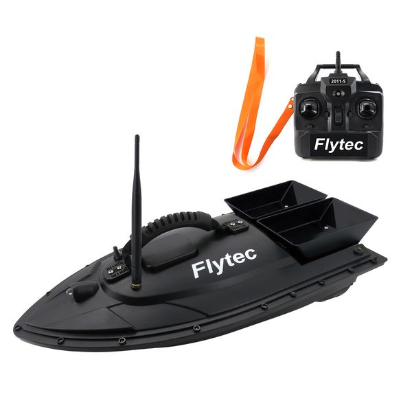 Flytec 2011-5 Generation Fishing RC Bait Boat Toy Dual Motor Fish Finder Télécommande Fish Boat sans composant électronique 201204