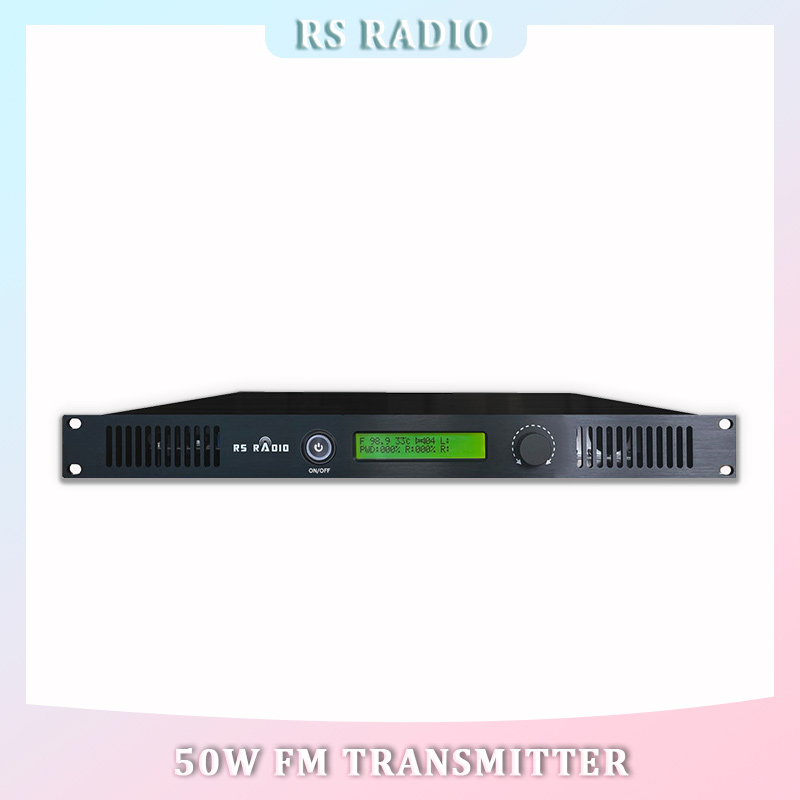 FM-Transmitter 50 W für 87,5–108 MHz Langstrecken-Radiosender, Kirche, Parkplatz, Schule, Gemeinde, Stadt