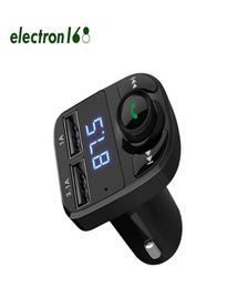FM X8 Charger zender aux Modulator Bluetooth Handsfree kit Auto o mp3 -speler met 3.1A Quick Charge Dual USB Chargers4870559