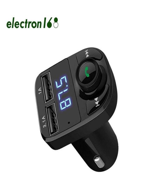 FM X8 Charger Transmetteur Modulateur AUX Bluetooth Handsfree Kit Car o MP3 Player avec 3,1a Charge USB Chargers4870559