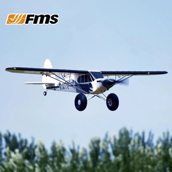 Fms Pa-18 1300mm modèle d'avion télécommandé 1. J3 Piper Super Cub Rc avion Pnp formateur avion électrique Sports de plein air 240219