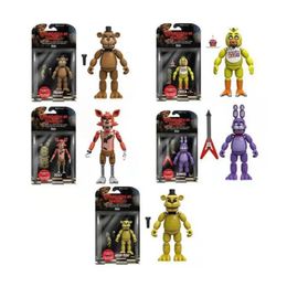 FNAF Bear Midnight Harem Five Nights Joint Movable Dipacable Docuable Game Action Figure à cinq nuits Security Breach Model Kids Toy 240514