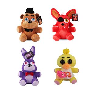 Fnaf knuffels 25 cm Game Five Nights At Freddy's Bear Fox Bunny Duck Knuffeldier Pluche Poppen Groothandel voor Klauw Machine