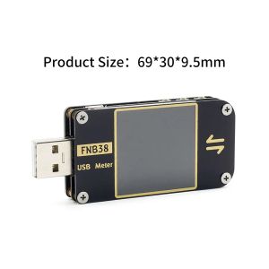 FNB38 Stroom- en spanningsmeter USB Tester QC4+ PD3.0 2.0 PPS FAST LADING Protocol Capaciteitstest