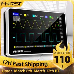 FNIRSI-1013D Digitale Tablet Oscilloscoop Dual Channel 100 M Bandbreedte 1GS Sampling Rate Mini Tablet Digitale Oscilloscoop