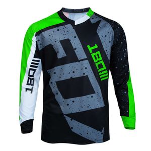 FO04 T-shirts masculins 2024 Downhill Jersey Mtb Offroad Motocycle Motocrost Racing rapide Dry Fox Cycling Long Sports T-shirt Roding